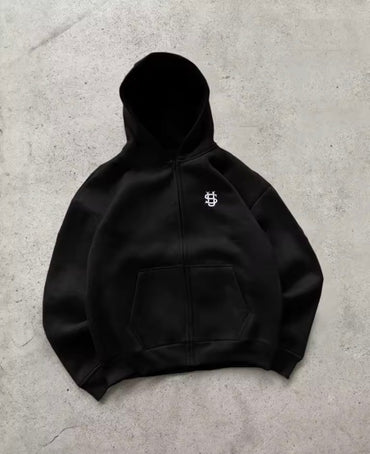 Essential Oversized Zip Hoodie
